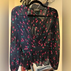 The Kooples Cherry Print Blouse